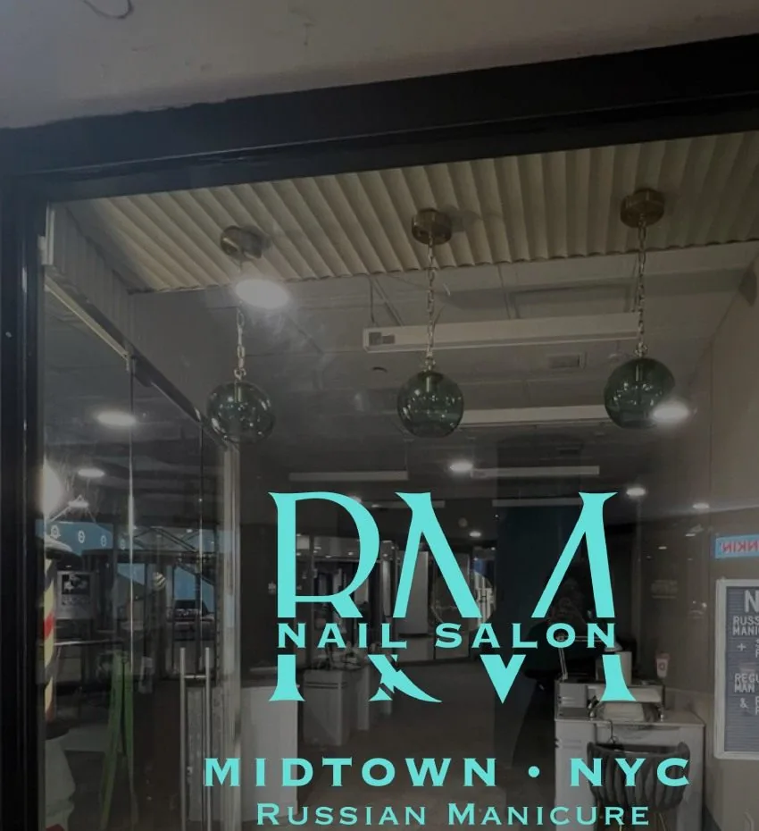 RM Nail Salon storefront in Midtown East New York City