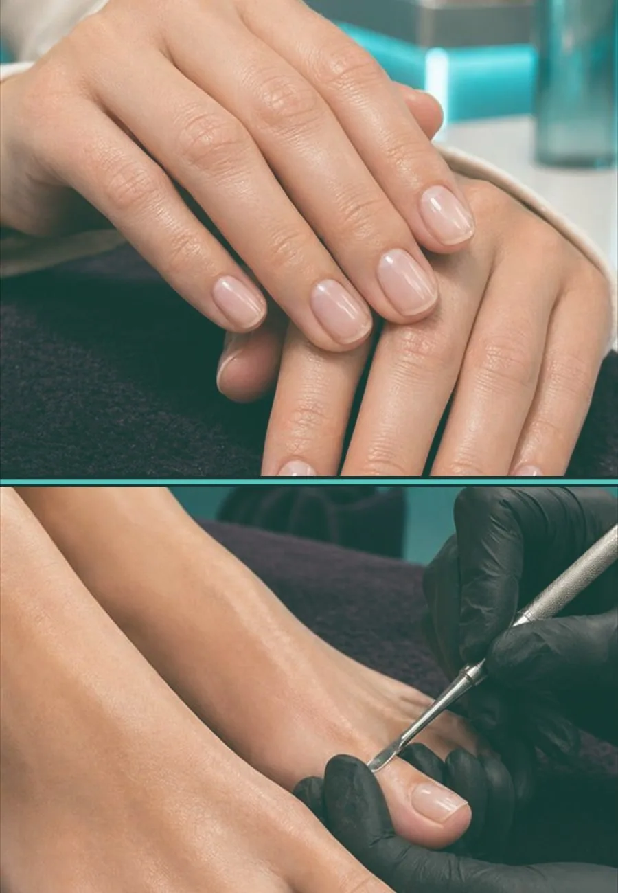 Natural manicure and pedicure combo service near Murray Hill at RM Nail Salon