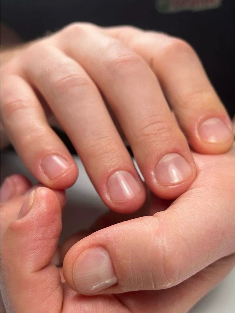 RM Nail Salon cyan manicure moment gallery image