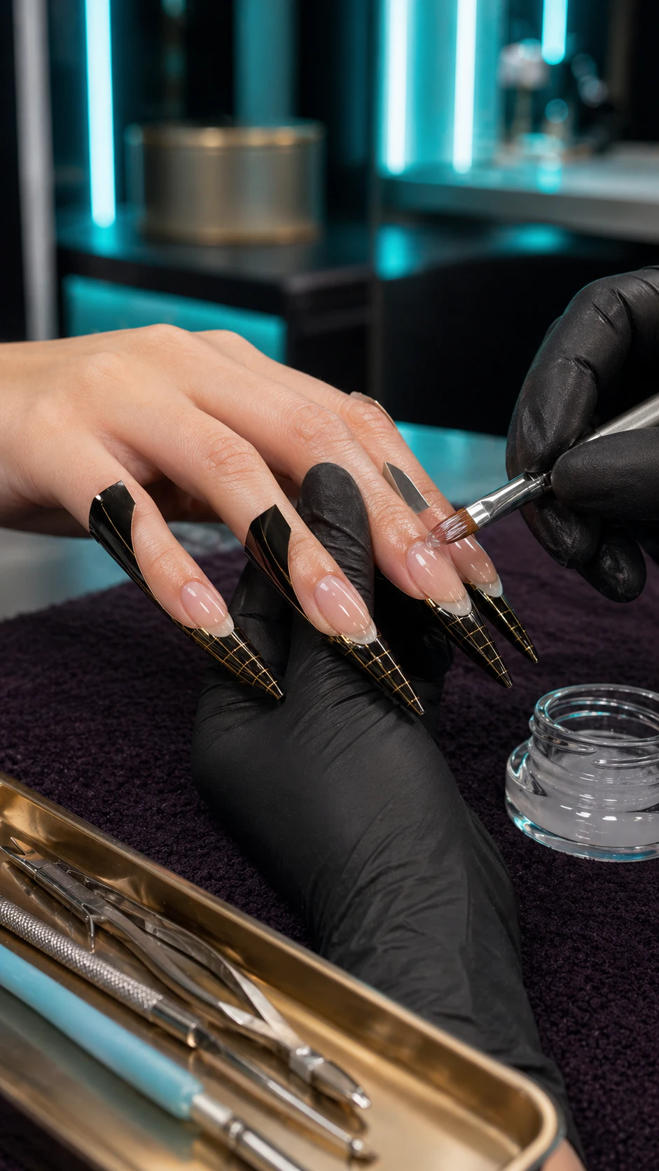 Gel extension form and structure process at RM Nail Salon